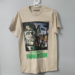 Frankenstein Beige Graphic T-Shirt for Men